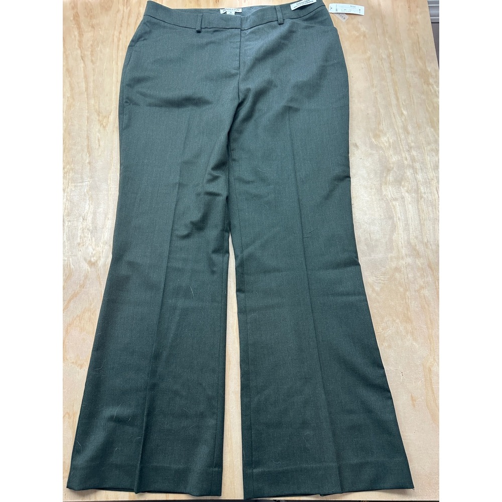 Pendleton Womens 16 Virgin Wool Wide Leg Dress Pants Green TH495-40643 NWT